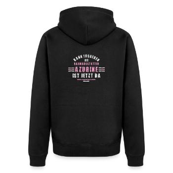 Interior Decorator Trainee Training Apprenticeship Decorator - Unisex Premium Organic Zip Hoodie - black - Back - Nico (187cm)