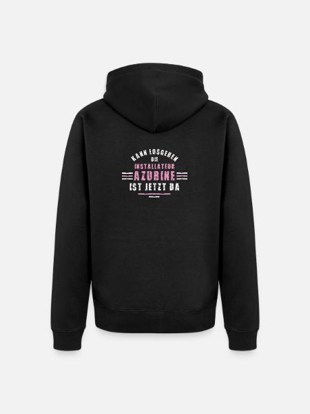 Installer Trainee Training Apprenticeship Trainee Women - Unisex Premium Organic Zip Hoodie - black