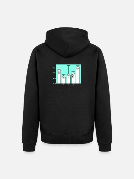 Programmer Coder GPT - Unisex Premium Organic Zip Hoodie - black