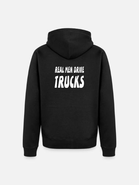 camion - Veste à capuche bio Premium Unisexe - noir