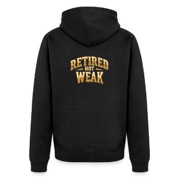 Retraite du bodybuilding pour Gym Men Fitness - Veste à capuche bio Premium Unisexe - noir - Dos - Nico (187cm)