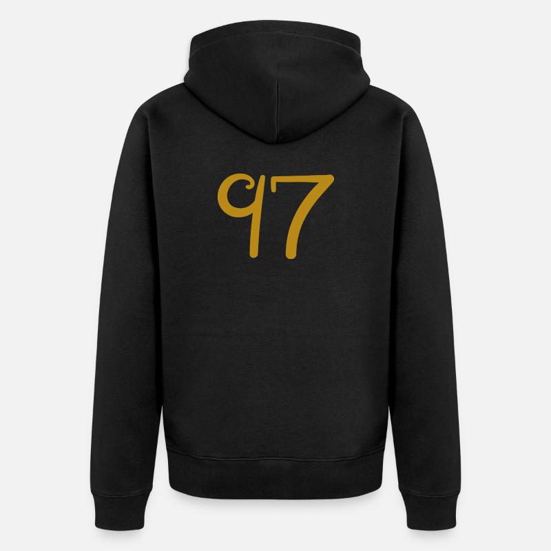 97 - Veste à capuche bio Premium Unisexe - noir