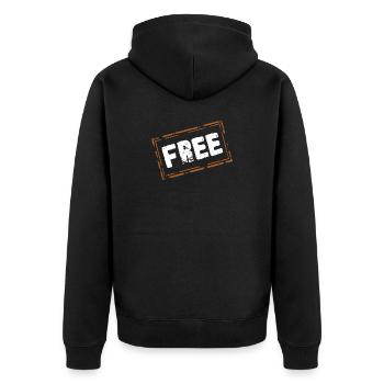 Libre - Veste à capuche bio Premium Unisexe - noir - Dos - Nico (187cm)