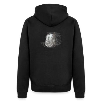 Sketchy wire rope lantern - Unisex Premium Organic Zip Hoodie - black - Back - Nico (187cm)