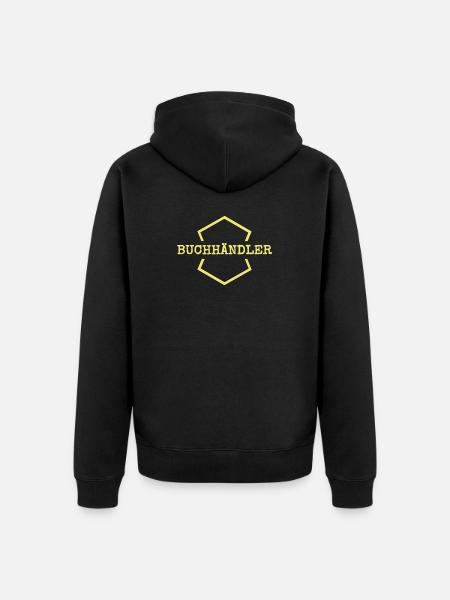 Buchhaendler - Unisex Premium Bio Zip Hoodie - Schwarz