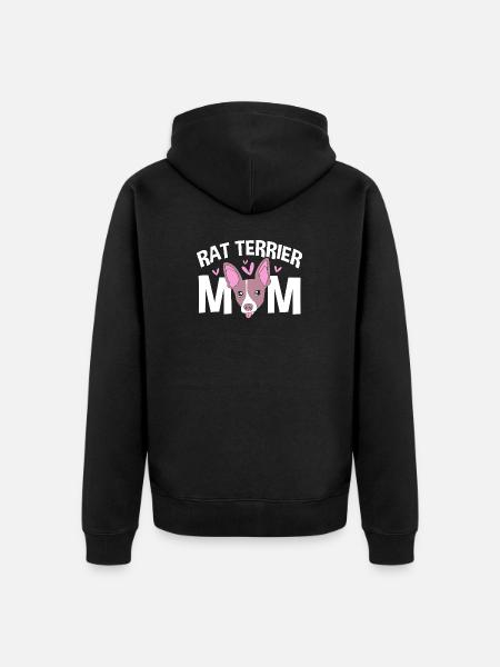 Rat Terrier - Unisex Premium Bio Zip Hoodie - Schwarz