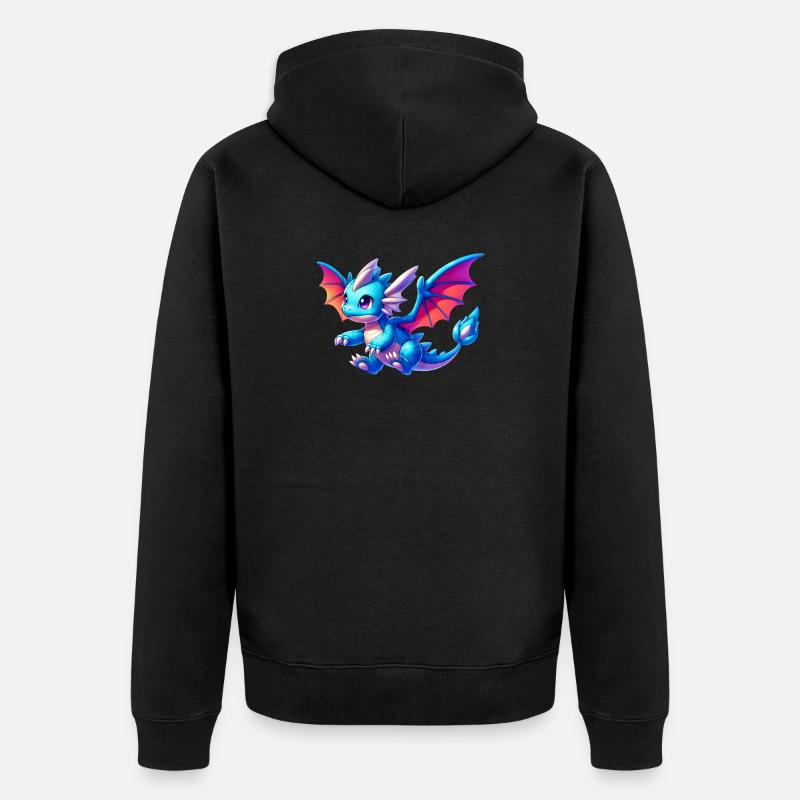 Dragon - Veste à capuche bio Premium Unisexe - noir