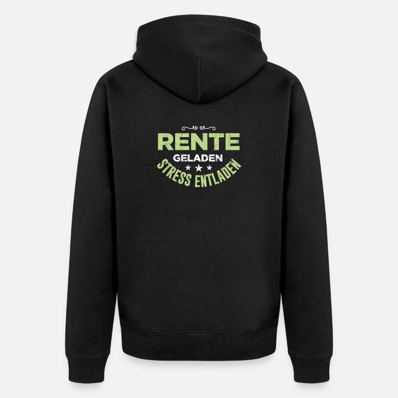 Cadeau de retraite chargé de rente - Veste à capuche bio Premium Unisexe - noir