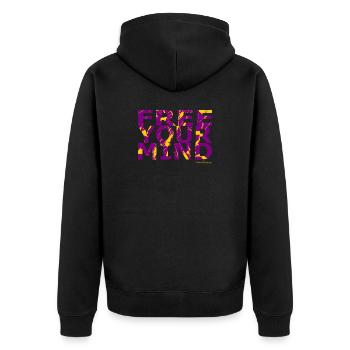 Free Your Mind - Veste à capuche bio Premium Unisexe - noir - Dos - Nico (187cm)