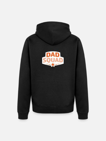 Papa-Squad - Unisex Premium Bio Zip Hoodie - Schwarz