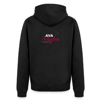 Ava Mafoa - Veste à capuche bio Premium Unisexe - noir - Dos - Nico (187cm)
