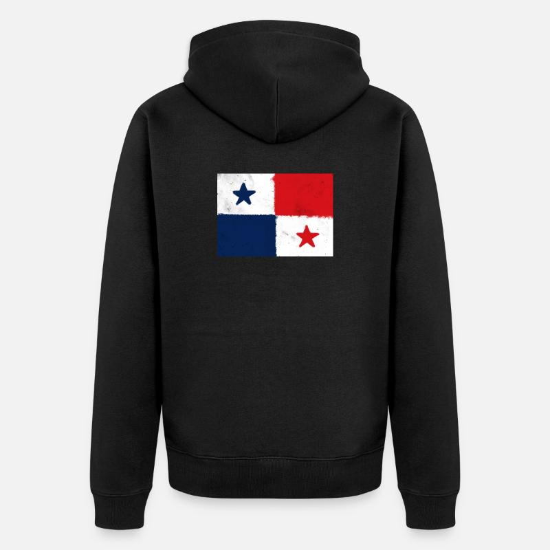 Drapeau du Panama - Veste à capuche bio Premium Unisexe - noir