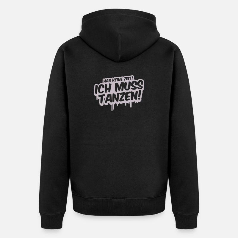 Je dois danser le graffiti - Veste à capuche bio Premium Unisexe - noir