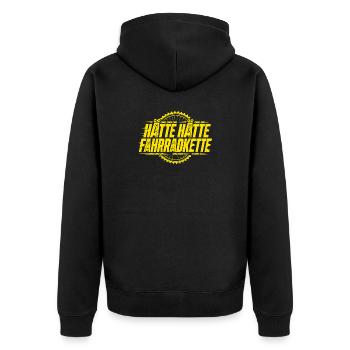 Could Have Had Bicycle Chain - Funny Bicycle Shirt - Unisex Premium Organic Zip Hoodie - black - Back - Nico (187cm)