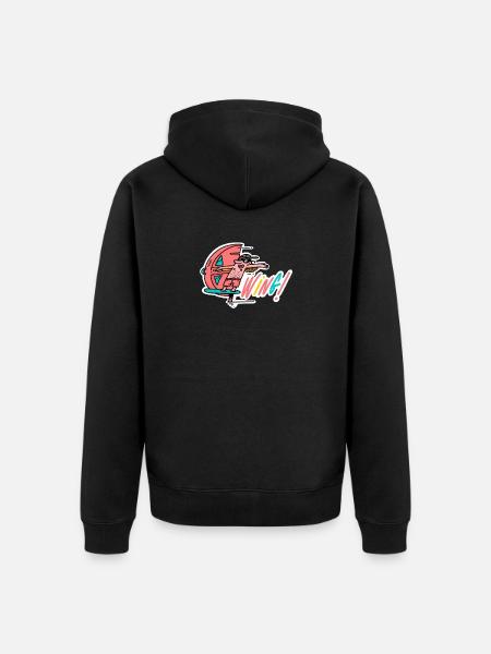 Wingfoil - Unisex Premium Bio Zip Hoodie - Schwarz