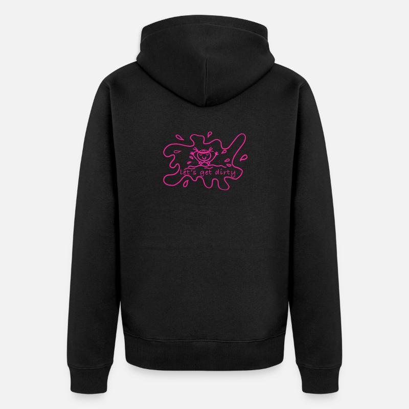Piste de boue - Veste à capuche bio Premium Unisexe - noir