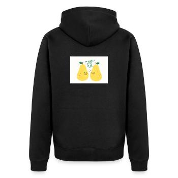 POIRE - Veste à capuche bio Premium Unisexe - noir - Dos - Nico (187cm)