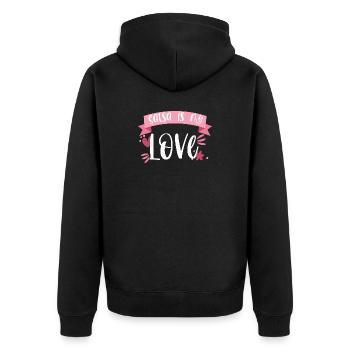 La salsa est mon amour! Cadeau Latino Dancer - Veste à capuche bio Premium Unisexe - noir - Dos - Nico (187cm)