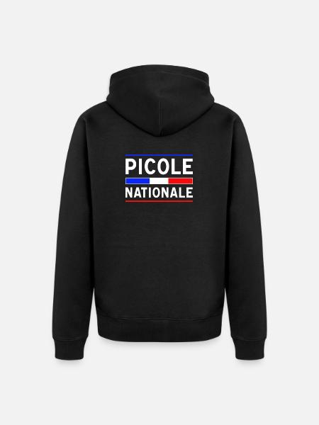 National Drinking Alley New Design - Unisex Premium Organic Zip Hoodie - black