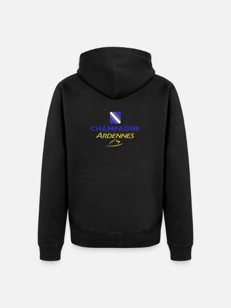 Design champardennais - Unisex Premium Organic Zip Hoodie - black