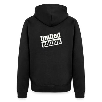 Édition limitée - Veste à capuche bio Premium Unisexe - noir - Dos - Nico (187cm)