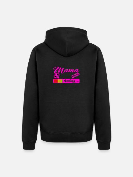 Maman 2026 - Veste à capuche bio Premium Unisexe - noir