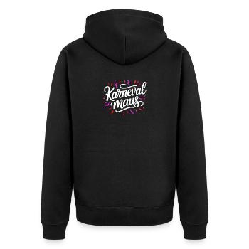 Souris de carnaval - Veste à capuche bio Premium Unisexe - noir - Dos - Nico (187cm)