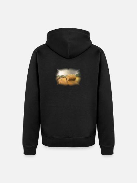 Ernte - Unisex Premium Bio Zip Hoodie - Schwarz