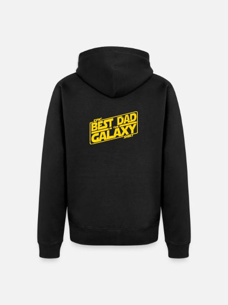 Best Galaxy Potato - Unisex Premium Organic Zip Hoodie - black