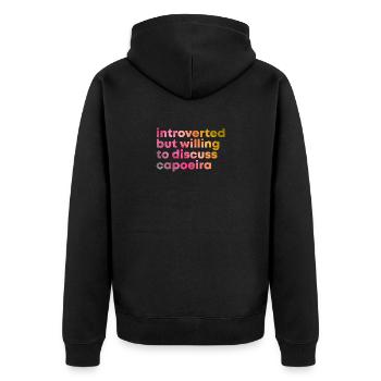 Capoeira - Veste à capuche bio Premium Unisexe - noir - Dos - Nico (187cm)