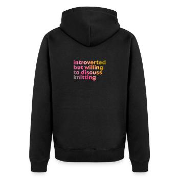 tricot - Veste à capuche bio Premium Unisexe - noir - Dos - Nico (187cm)
