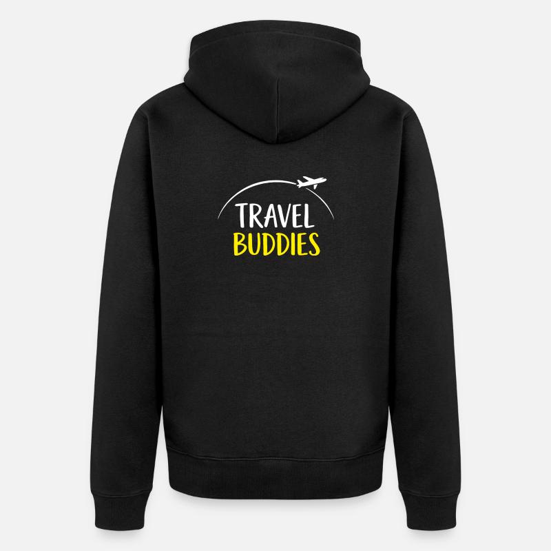 Compagnons de voyage - Veste à capuche bio Premium Unisexe - noir