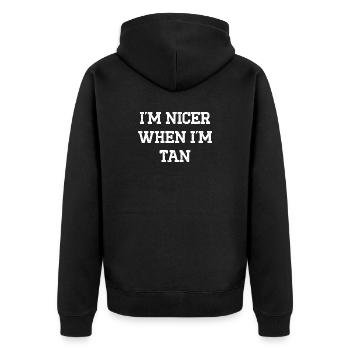 Humour Nineroid Amusant T-Shirt - Veste à capuche bio Premium Unisexe - noir - Dos - Nico (187cm)