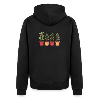 Cadeau Drôle de Jardinier Chili - Veste à capuche bio Premium Unisexe - noir - Dos - Nico (187cm)