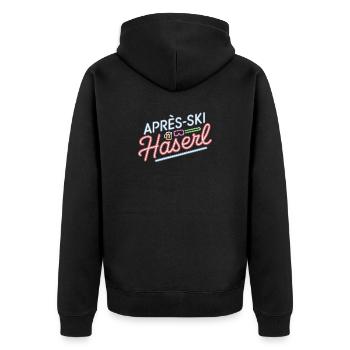 Après-ski bunny hut fun Skier ski bunny - Veste à capuche bio Premium Unisexe - noir - Dos - Nico (187cm)