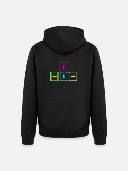 Gaming Computer Gamer Gaming Gamer - Unisex Premium Organic Zip Hoodie - black