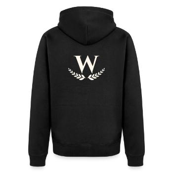 W - Veste à capuche bio Premium Unisexe - noir - Dos - Nico (187cm)