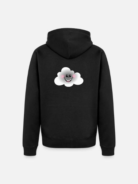 Happy Cloud - Veste à capuche bio Premium Unisexe - noir