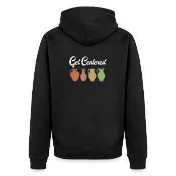 poterie - Veste à capuche bio Premium Unisexe - noir - Dos - Nico (187cm)