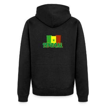senegal - Veste à capuche bio Premium Unisexe - noir - Dos - Nico (187cm)
