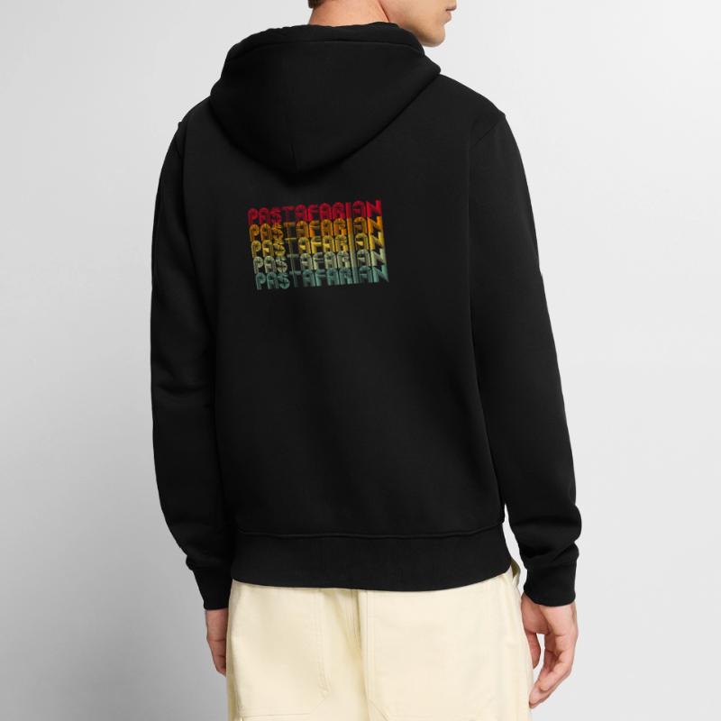 Rainbow Font Stack Pattern Unisex Premium Organic Zip Hoodie