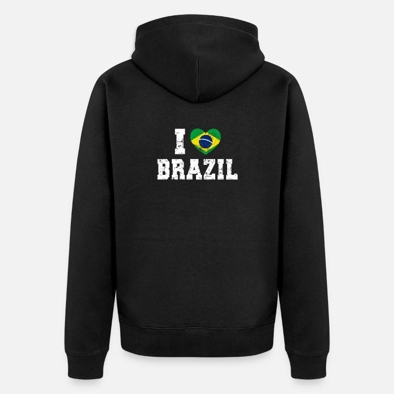 Brésil - Veste à capuche bio Premium Unisexe - noir