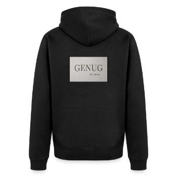 Ça suffit pour aujourd’hui - Veste à capuche bio Premium Unisexe - noir - Dos - Nico (187cm)