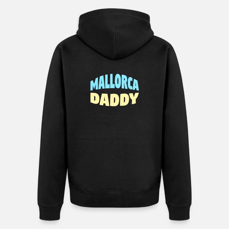 Mallorca Daddy - Unisex Premium Bio Zip Hoodie - Schwarz