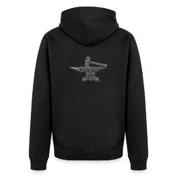 forgeron - Veste à capuche bio Premium Unisexe - noir - Dos - Nico (187cm)