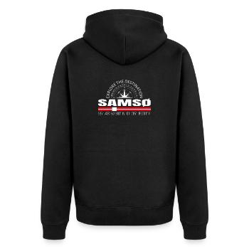 Samso - Veste à capuche bio Premium Unisexe - noir - Dos - Nico (187cm)