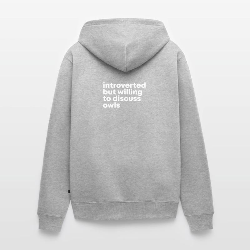 Eule Eule Eule Eule Unisex Premium Bio Zip Hoodie