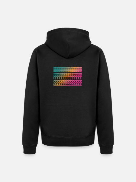 FUCK THIS SHIT - Sarcasm, Funny Message - Unisex Premium Organic Zip Hoodie - black