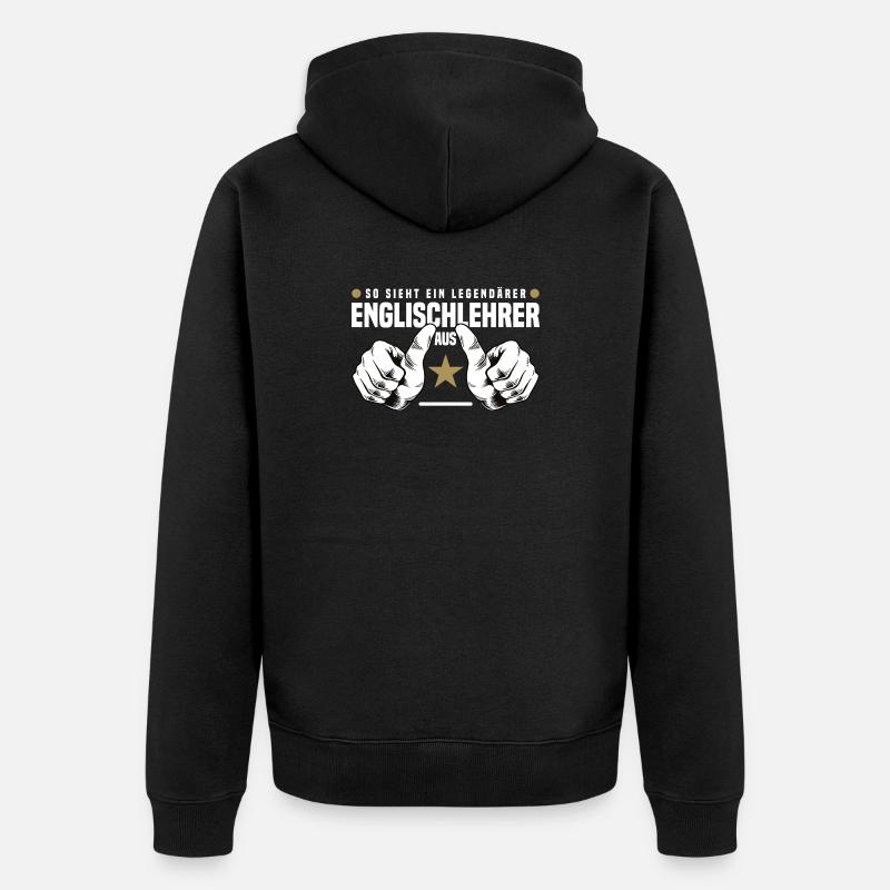Professeur d’anglais - Veste à capuche bio Premium Unisexe - noir