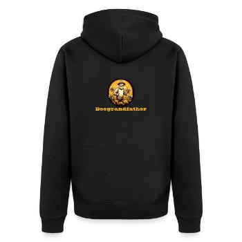Grand-père d’abeille - Veste à capuche bio Premium Unisexe - noir - Dos - Nico (187cm)